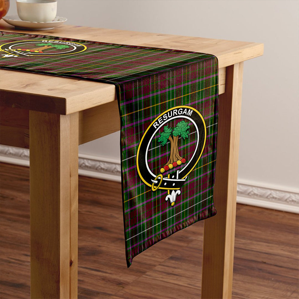 Crosbie Tartan Crest Table Runner