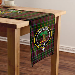 Crosbie Tartan Crest Table Runner