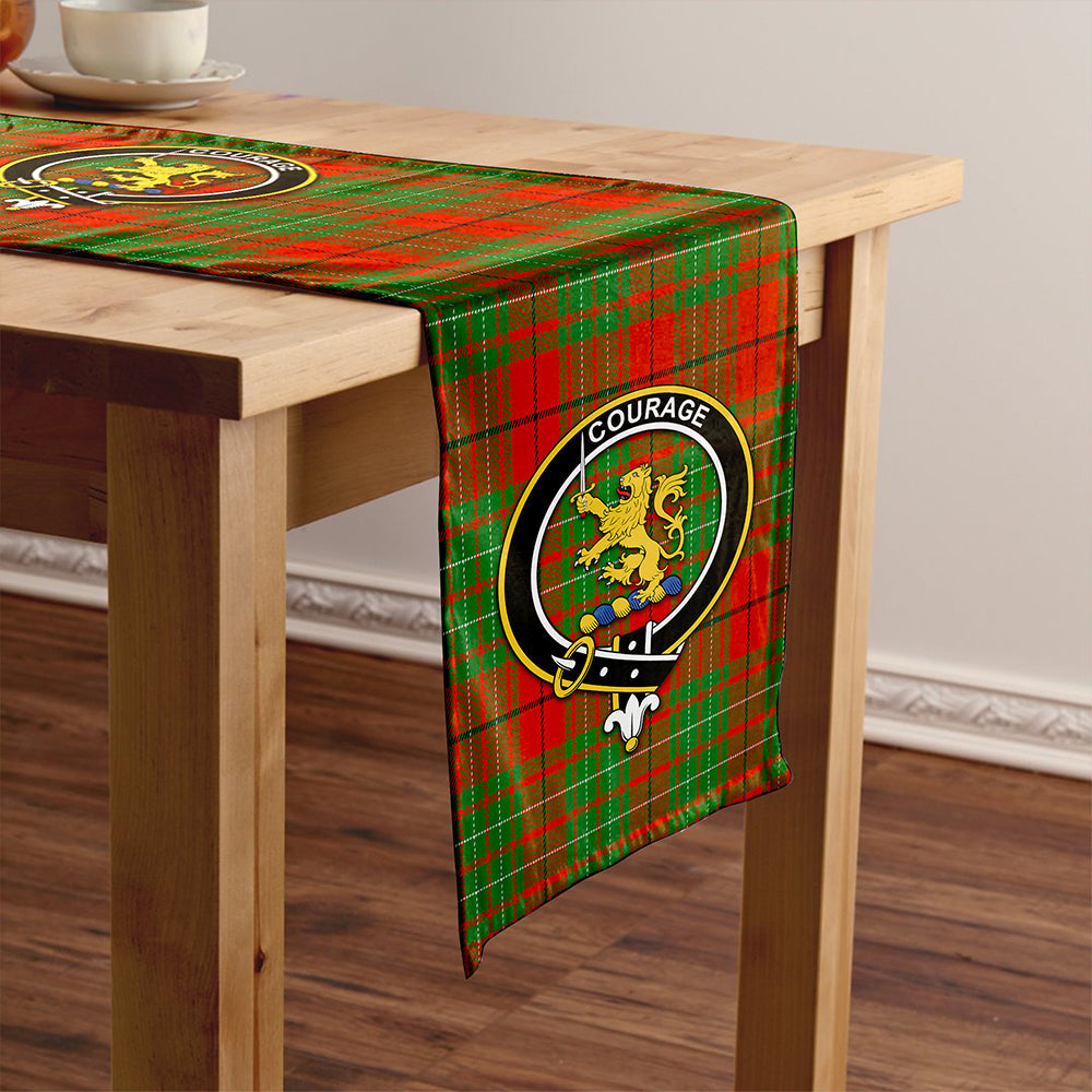 Cumming Ancient Tartan Crest Table Runner