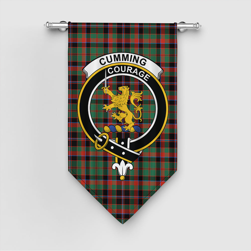 Cumming Hunting Ancient Tartan Crest Gonfalon