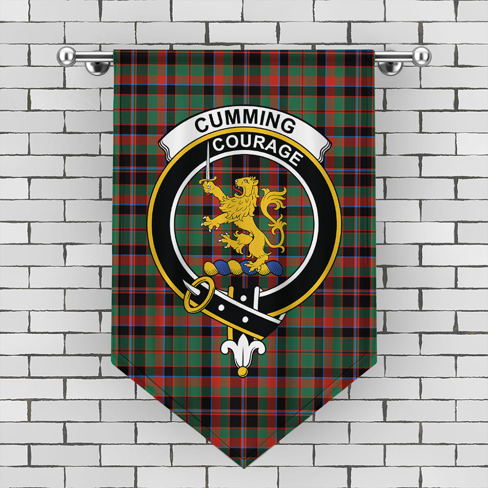 Cumming Hunting Ancient Tartan Crest Gonfalon