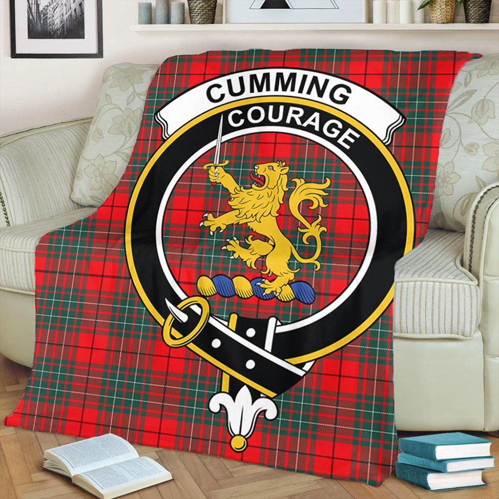 Cumming Modern Tartan Crest Premium Blanket