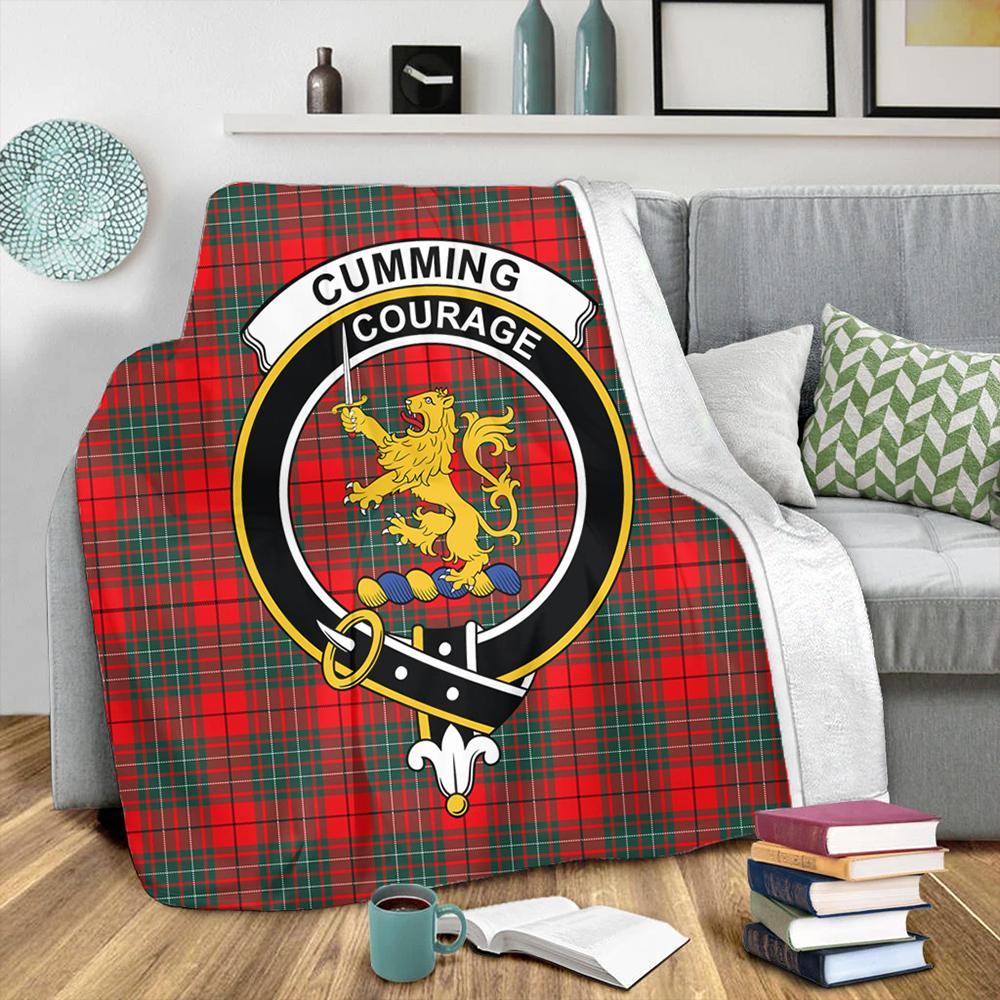 Cumming Modern Tartan Crest Premium Blanket