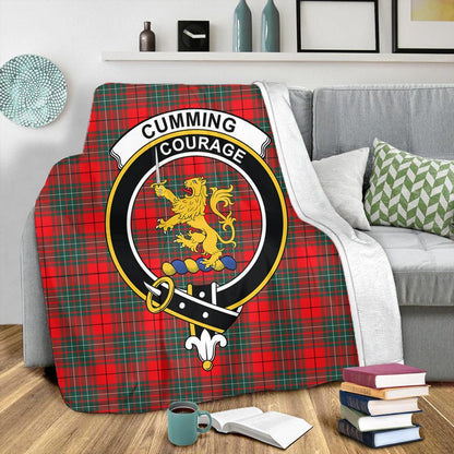 Cumming Modern Tartan Crest Premium Blanket