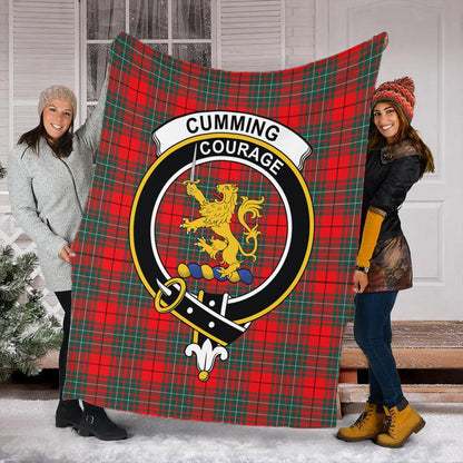 Cumming Modern Tartan Crest Premium Blanket