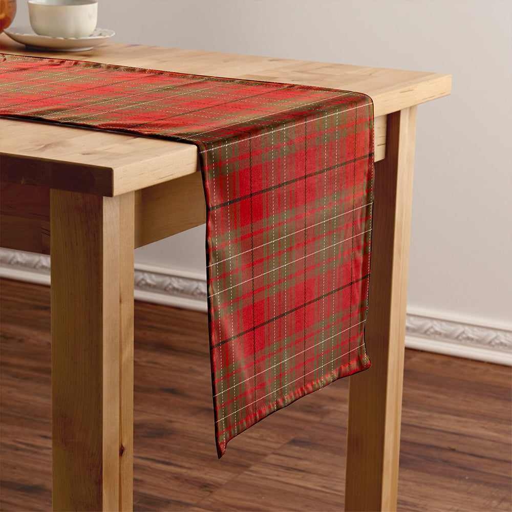 Cumming Weathered Tartan Crest Table Runner