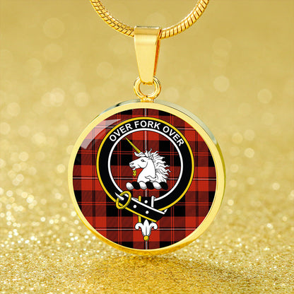 Cunningham Ancient Tartan Crest Circle Necklace