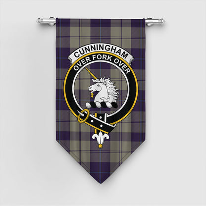 Cunningham Dress Blue Dancers Tartan Crest Gonfalon