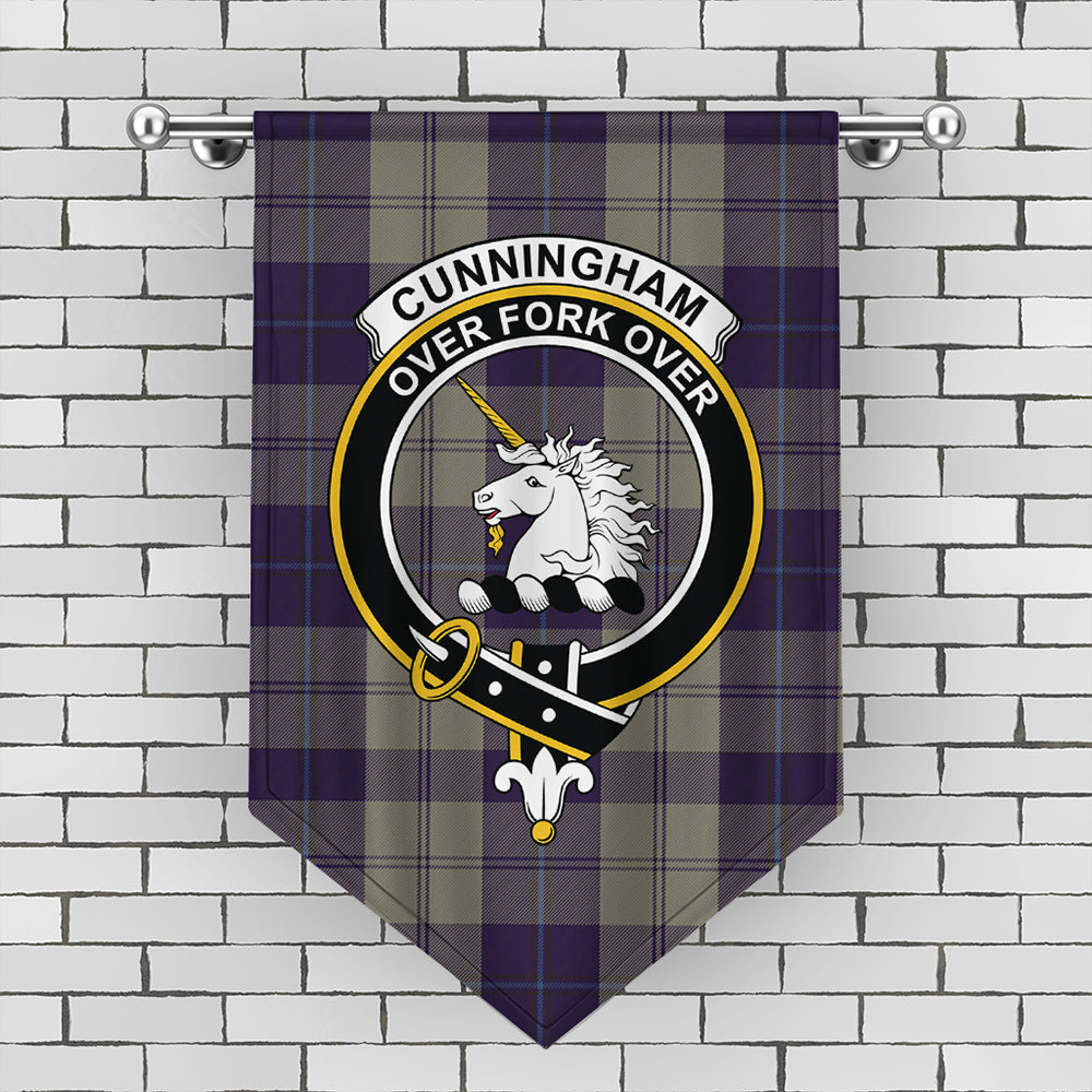 Cunningham Dress Blue Dancers Tartan Crest Gonfalon