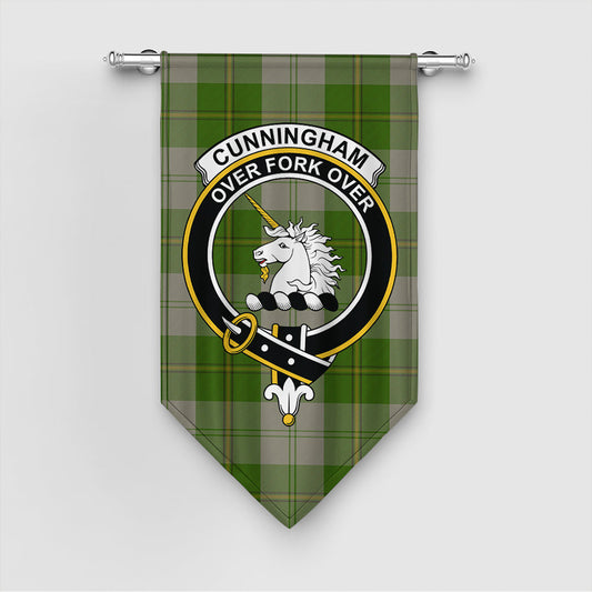 Cunningham Dress Green Dancers Tartan Crest Gonfalon