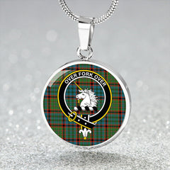 Cunningham Hunting (MacNicol Hunting #2) Ancient Tartan Crest Circle Necklace