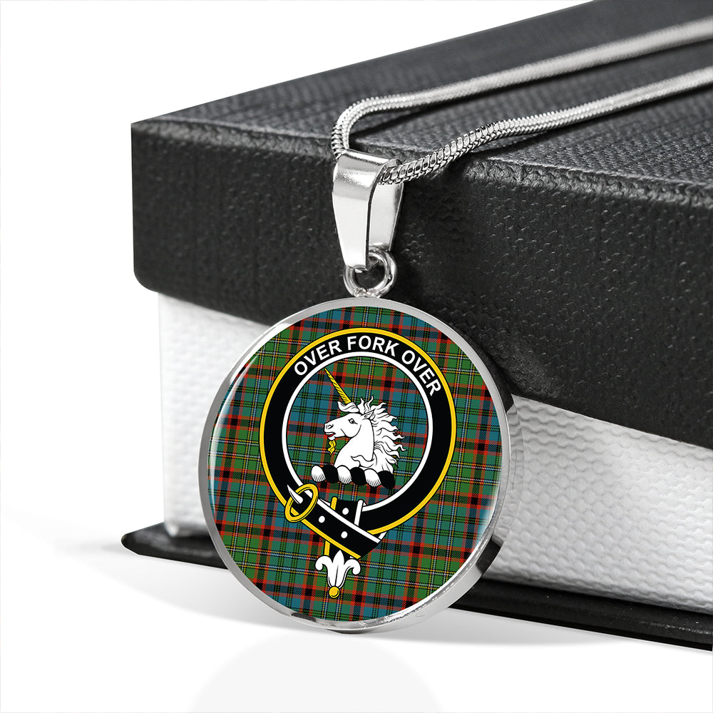 Cunningham Hunting (MacNicol Hunting #2) Ancient Tartan Crest Circle Necklace