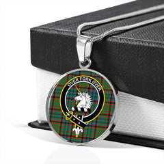 Cunningham Hunting (MacNicol Hunting #2) Ancient Tartan Crest Circle Necklace