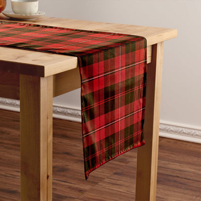 Cunningham Weathered Tartan Crest Table Runner