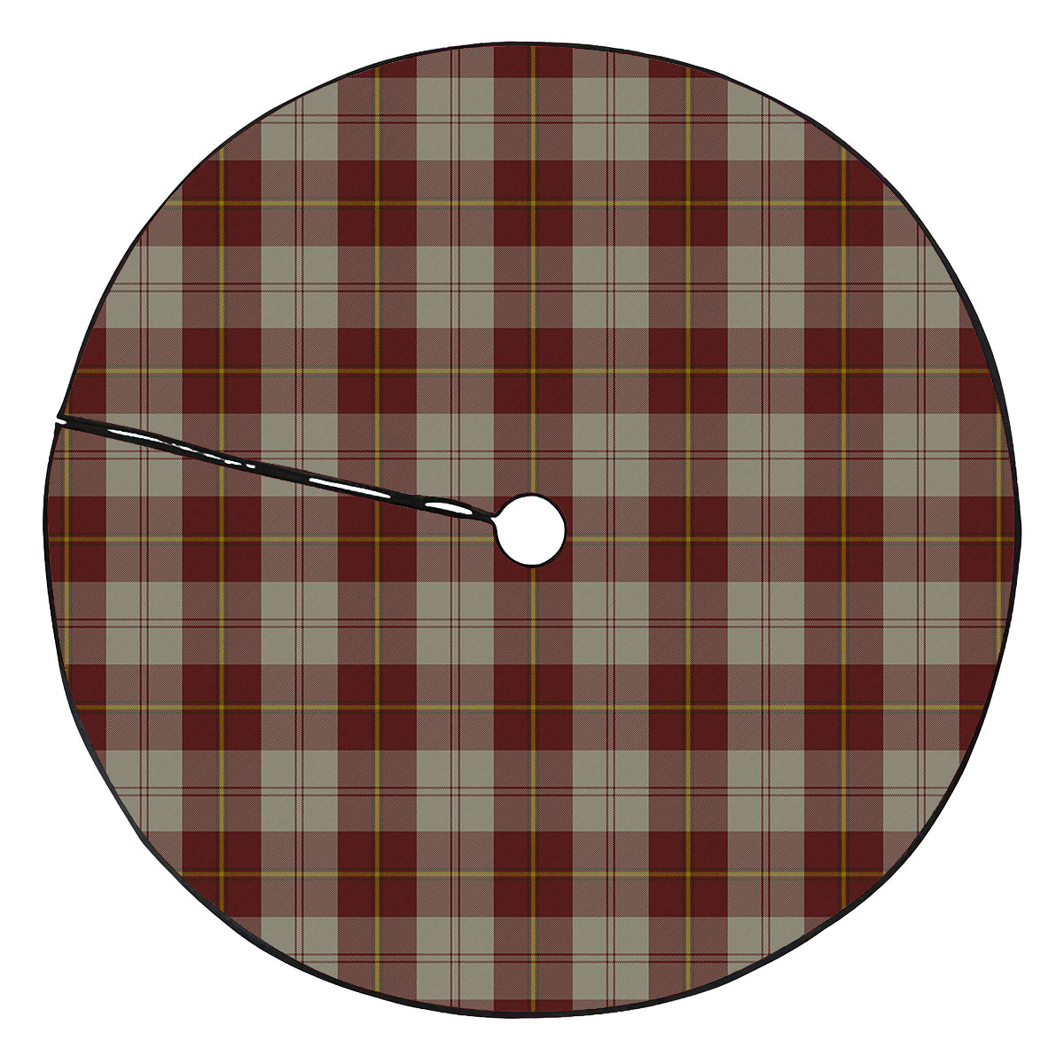 Cunningham Burgundy Dancers Tartan Plaid Christmas Tree Skirt