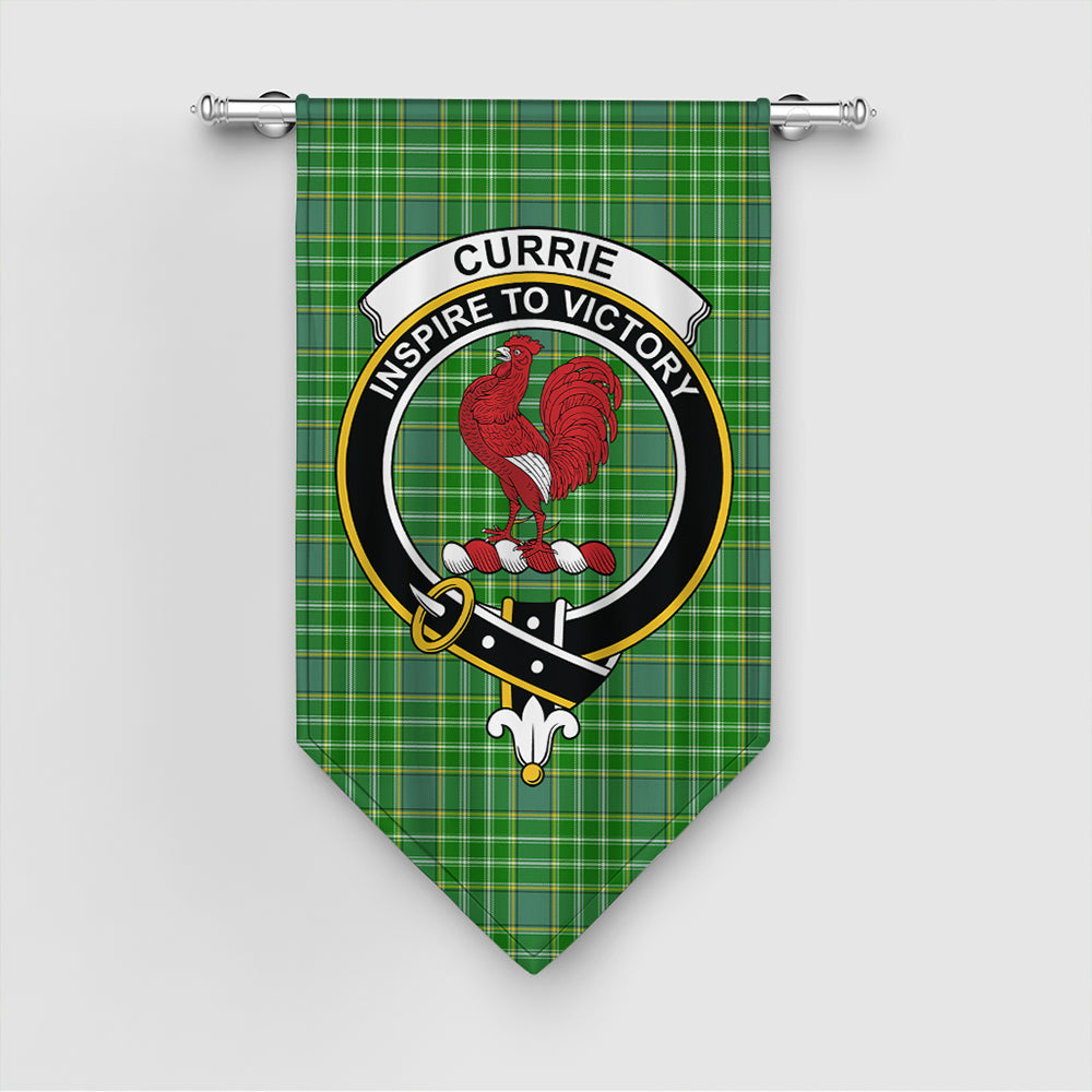 Currie Tartan Crest Gonfalon