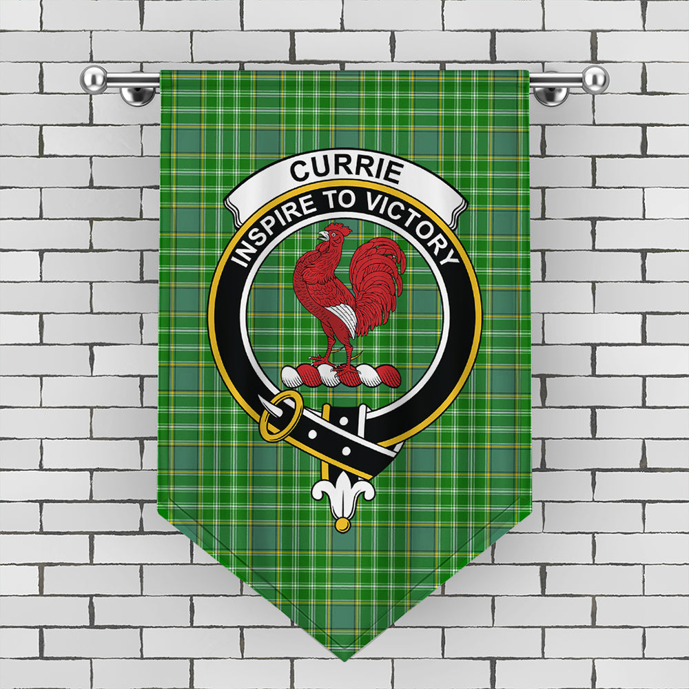 Currie Tartan Crest Gonfalon