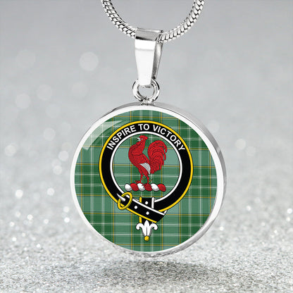 Currie Ancient Tartan Crest Circle Necklace