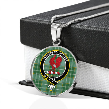 Currie Ancient Tartan Crest Circle Necklace