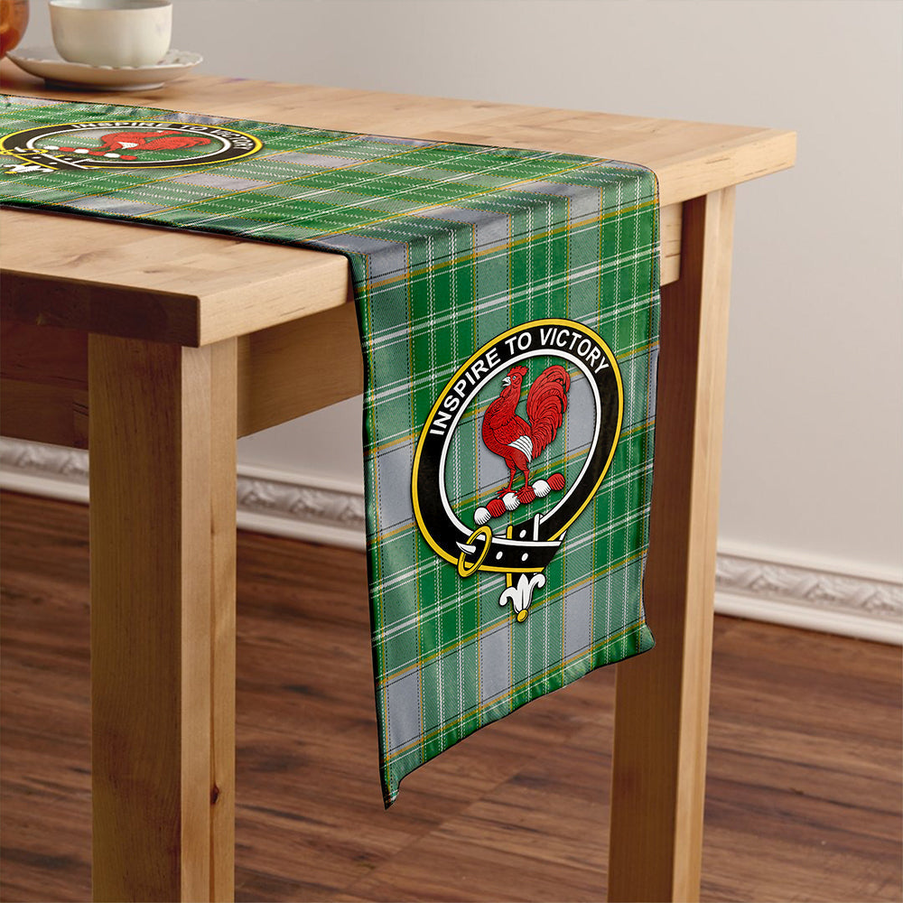 Currie Modern Tartan Crest Table Runner