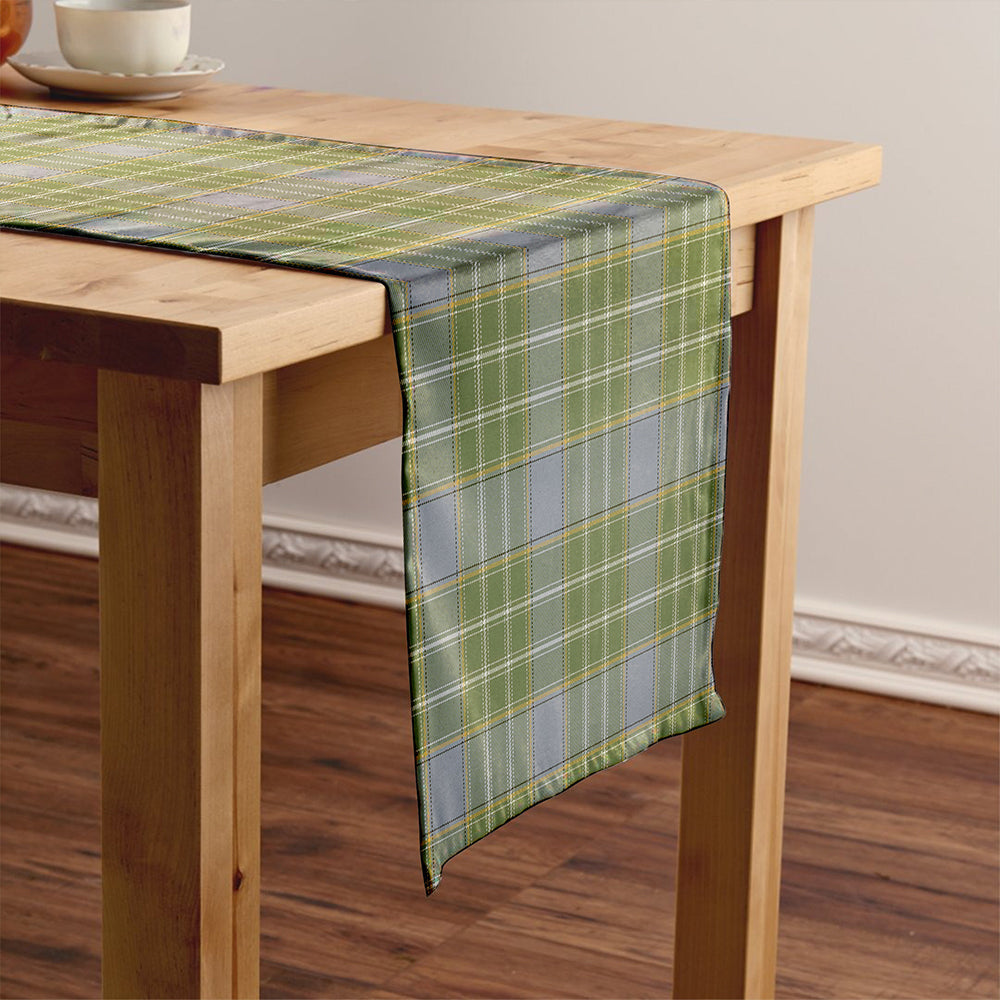 Currie Weathered Tartan Crest Table Runner