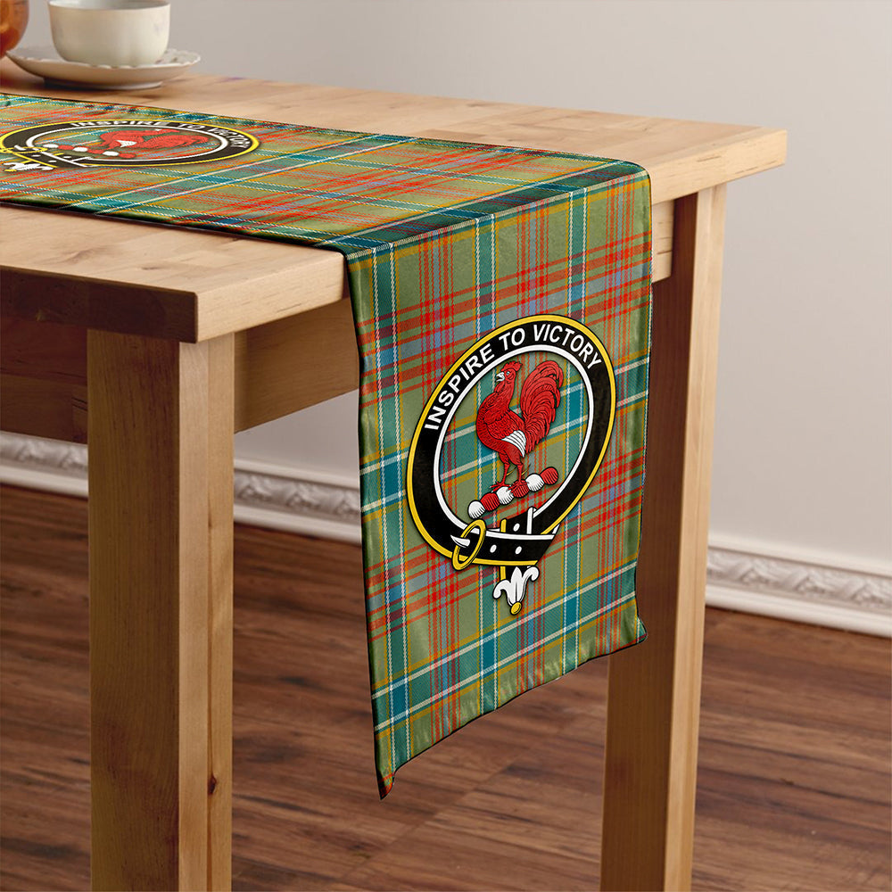 Currie of Arran Ancient Tartan Crest Table Runner