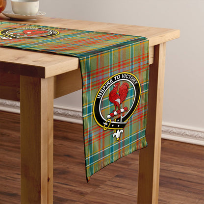 Currie of Arran Ancient Tartan Crest Table Runner