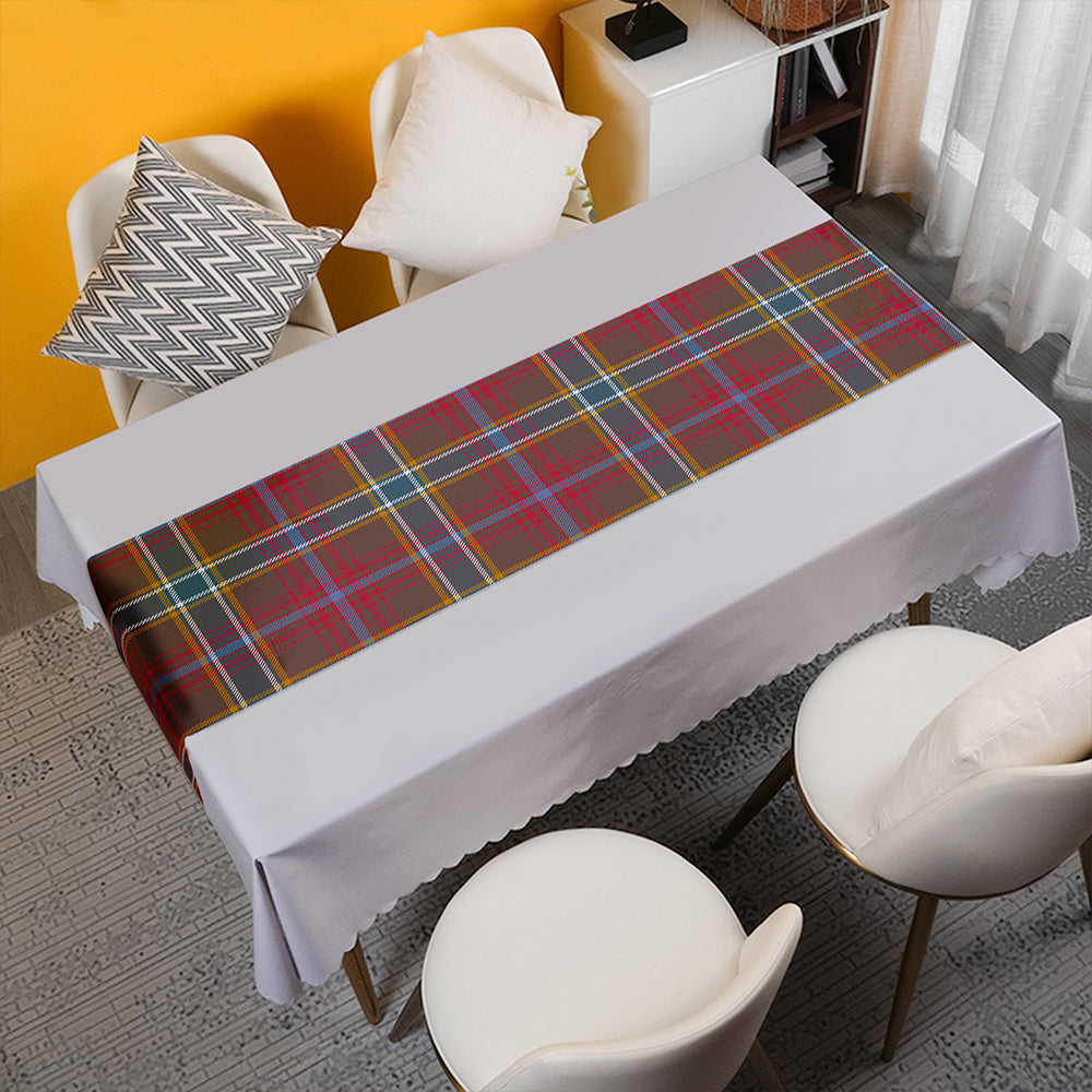 Currie of Arran Weathered Tartan Crest Table Runner