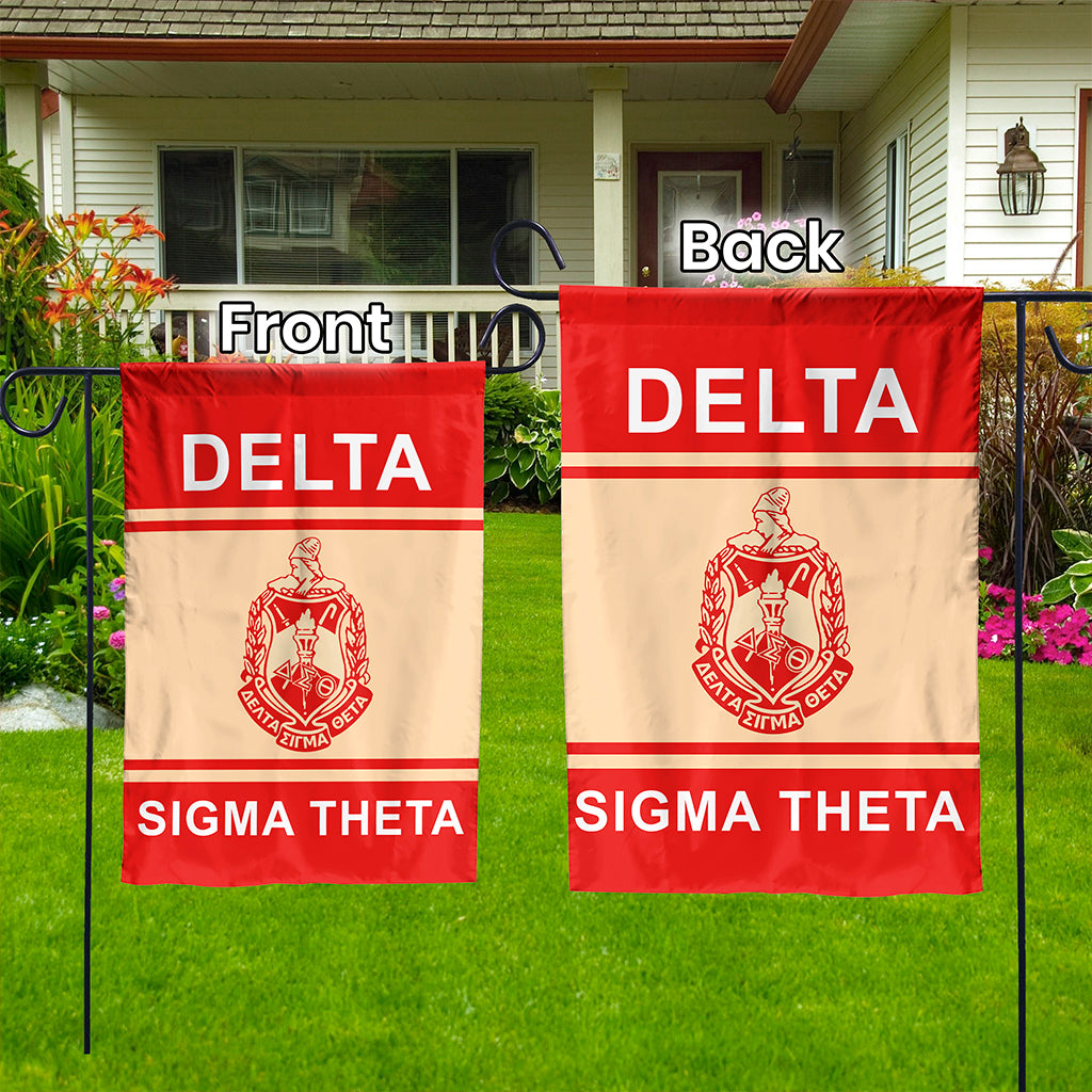 Delta Sigma Theta Crest Garden Flag T09