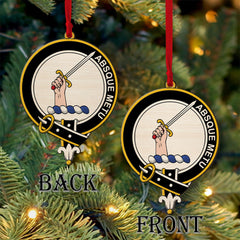 Dalmahoy Tartan Crest Wood Acrylic Ornament