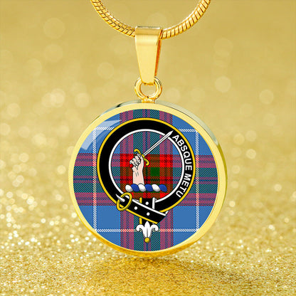 Dalmahoy Tartan Crest Circle Necklace