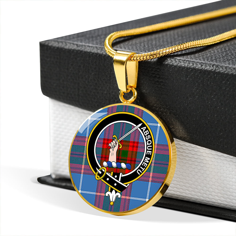 Dalmahoy Tartan Crest Circle Necklace