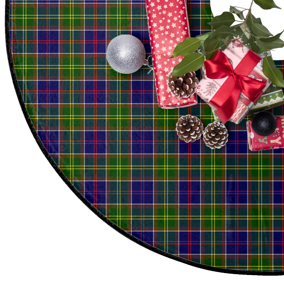 Dalrymple Tartan Plaid Christmas Tree Skirt