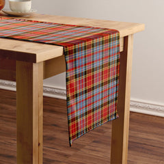 Dalrymple of Castleton Weathered Tartan Crest Table Runner