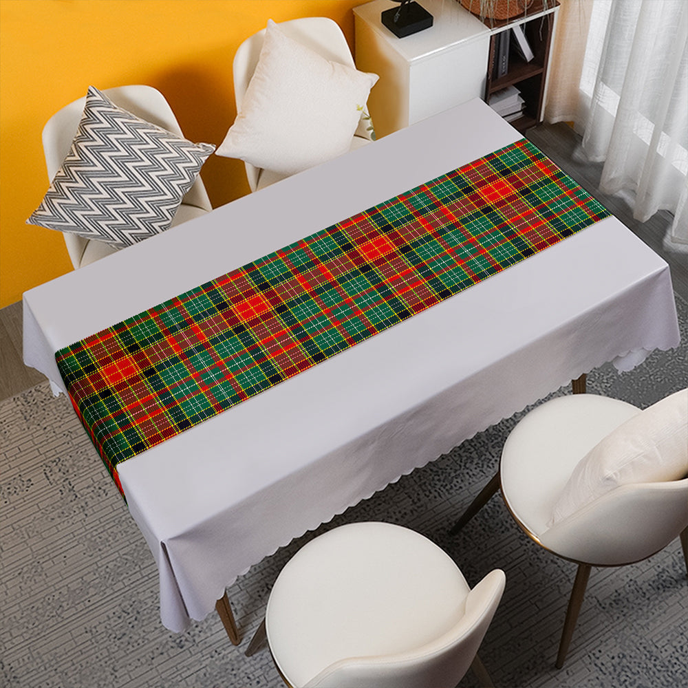 Dalrymple of Castleton #2 Modern Tartan Crest Table Runner