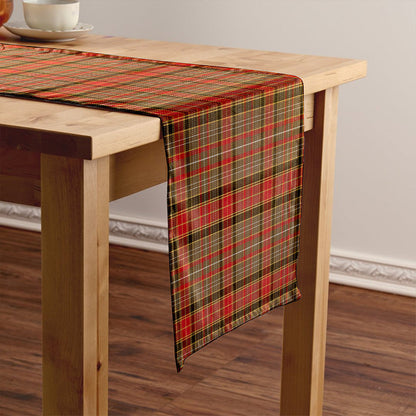 Dalrymple of Castleton #2 Weathered Tartan Crest Table Runner