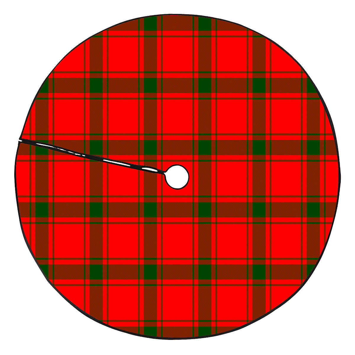 Darroch Tartan Plaid Christmas Tree Skirt