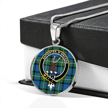 Davidson Ancient Tartan Crest Circle Necklace