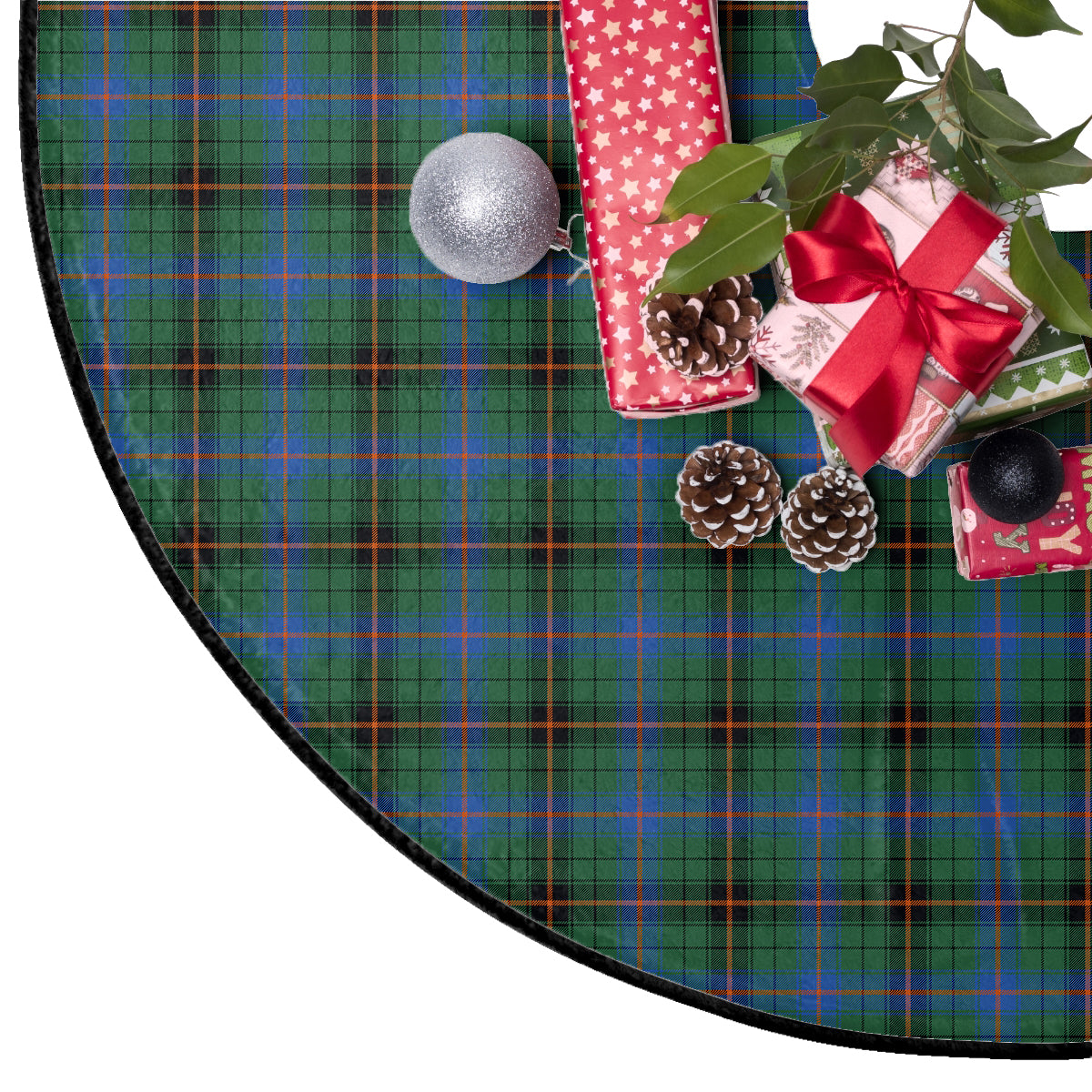 Davidson Ancient Tartan Plaid Christmas Tree Skirt