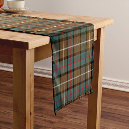 Davidson of Tulloch Weathered Tartan Crest Table Runner