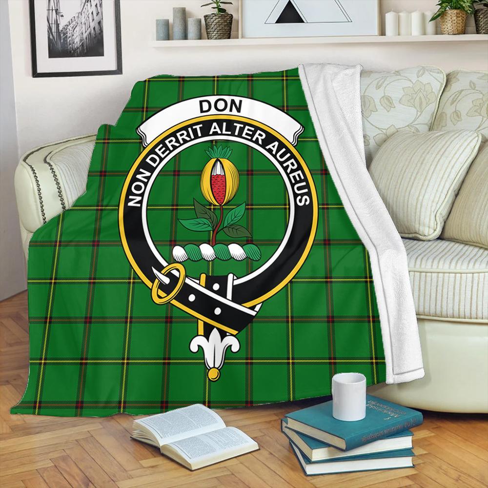 Don (Tribe-of-Mar) Tartan Crest Premium Blanket