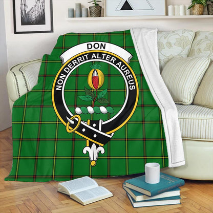 Don (Tribe-of-Mar) Tartan Crest Premium Blanket