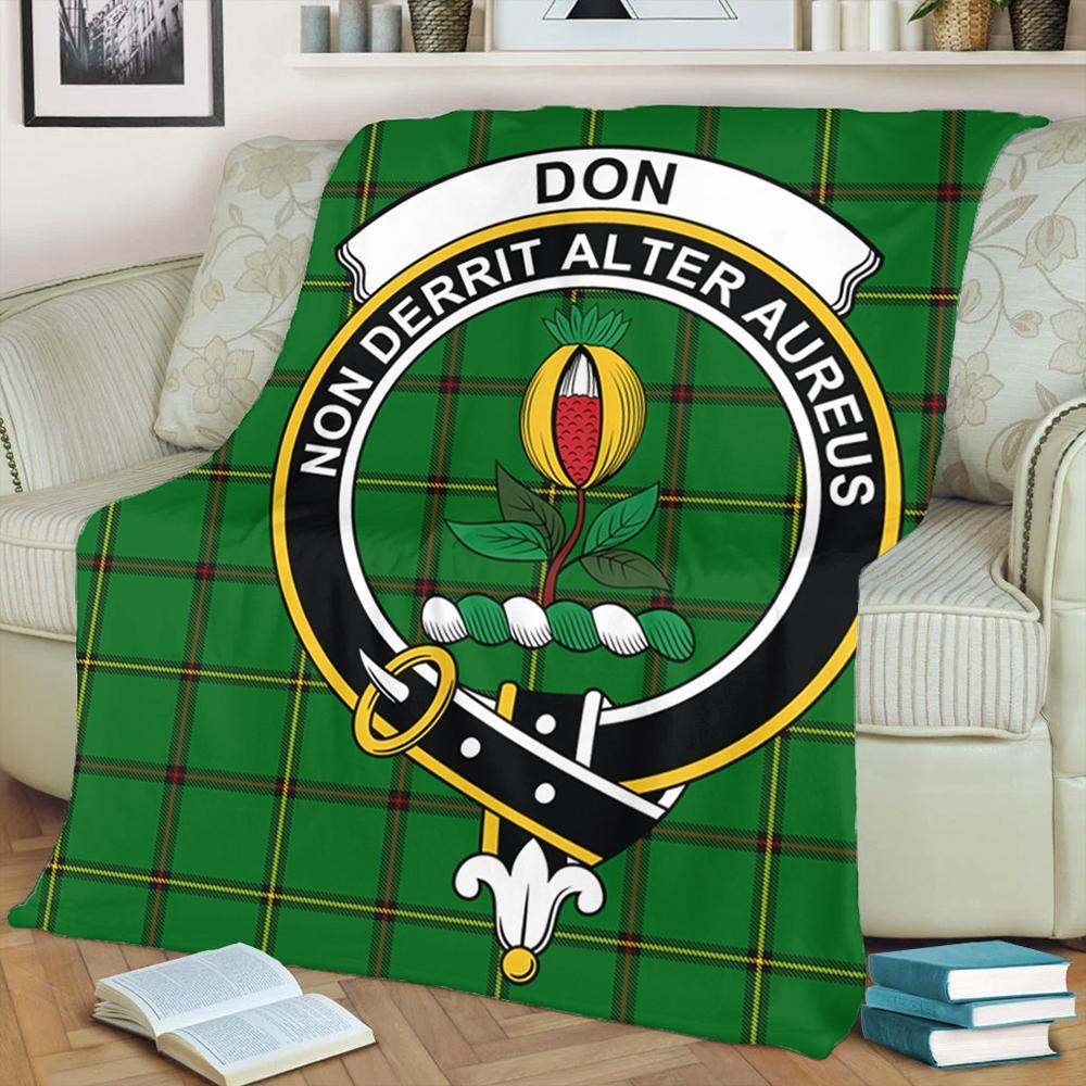 Don (Tribe-of-Mar) Tartan Crest Premium Blanket