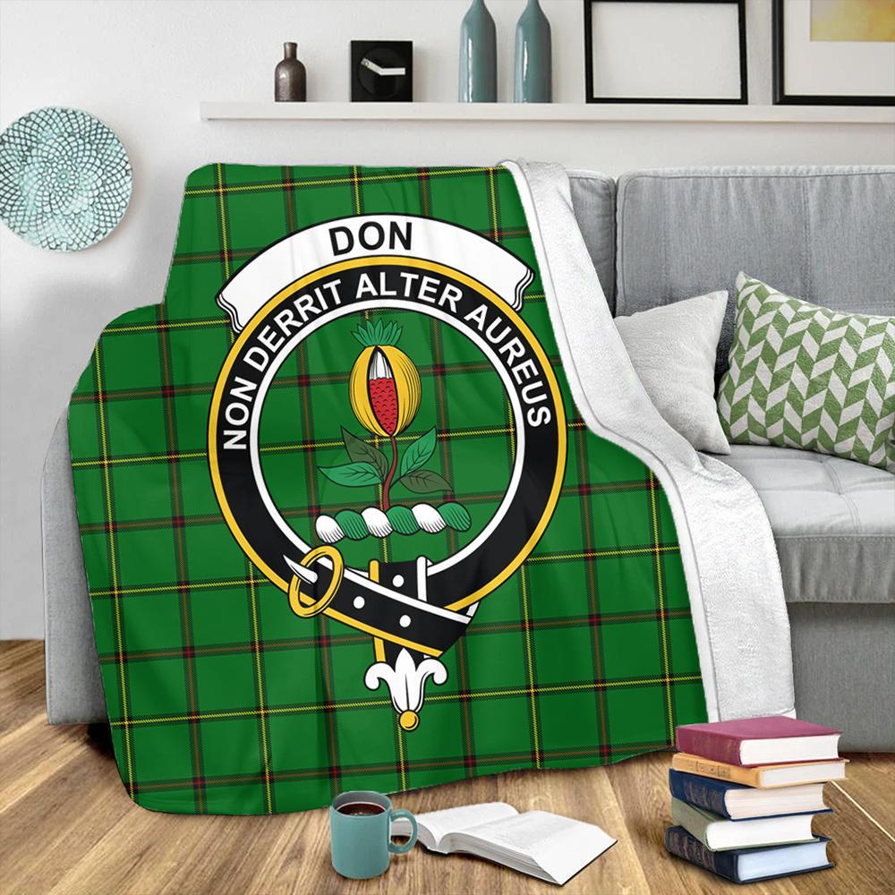 Don (Tribe-of-Mar) Tartan Crest Premium Blanket