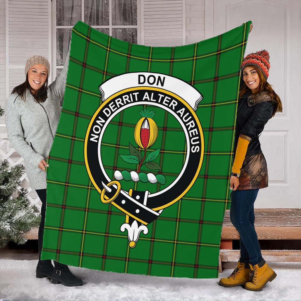 Don (Tribe-of-Mar) Tartan Crest Premium Blanket