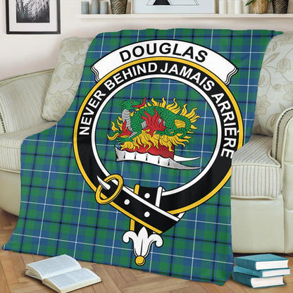 Douglas Ancient Tartan Crest Premium Blanket