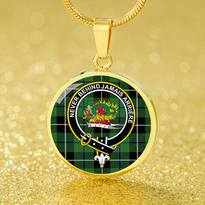 Douglas Ancient Tartan Crest Circle Necklace