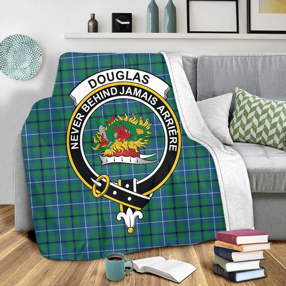 Douglas Ancient Tartan Crest Premium Blanket