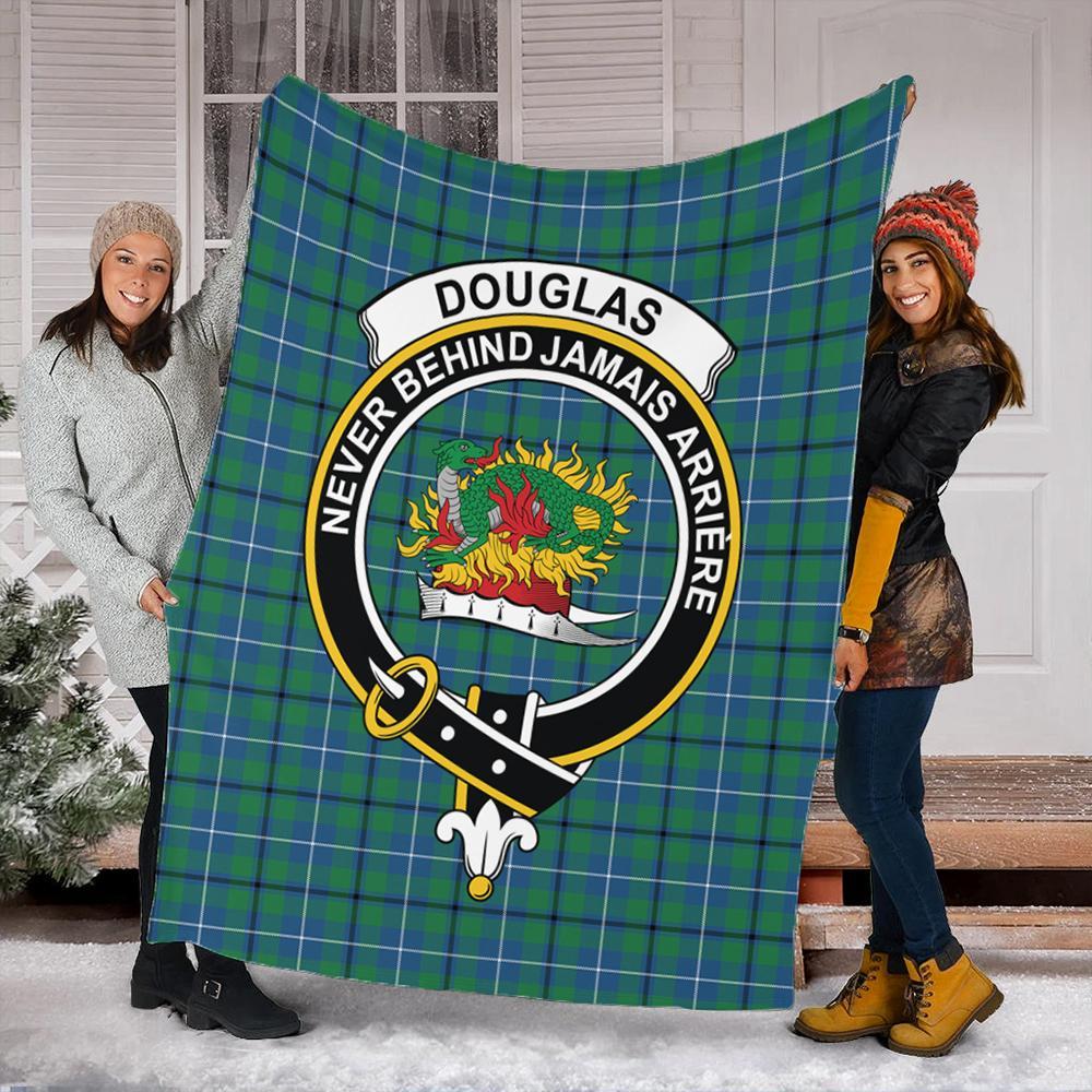 Douglas Ancient Tartan Crest Premium Blanket