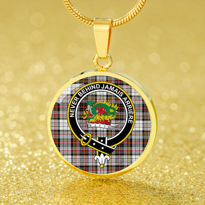 Douglas Dress Ancient Tartan Crest Circle Necklace